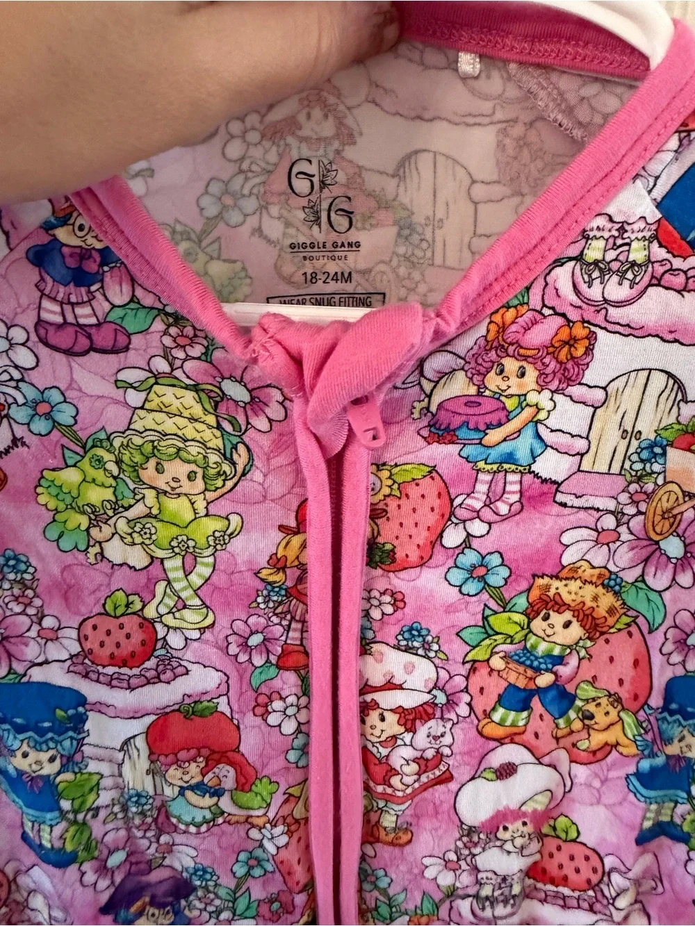 Giggle Gang Bamboo 18/24 Strawberry Shortcake Zippy